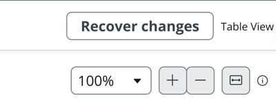Virtual Agent Designer flow tab header bar showing Recover changes button after reopening an unsaved topic.