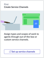Set up service channels in the AWA home page