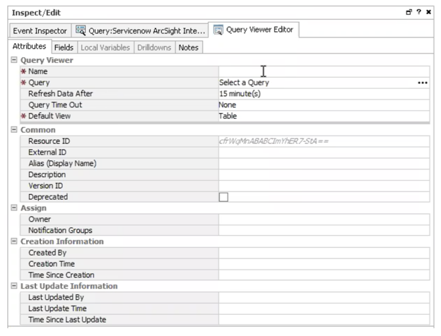 ArcSight ESM: Abfrage-Viewer-Setup: Erstellen Sie einen Abfrage-Viewer