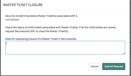 Secureworks CTP: Master-Ticketabschluss
