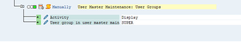Adding authorization object for user group and activity in the SAP satellite system