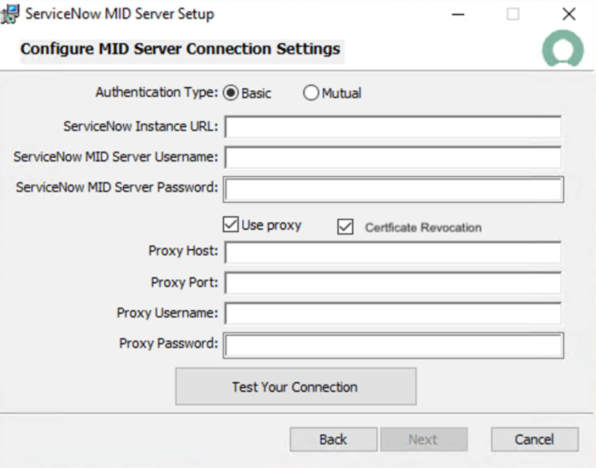 An example MID Server installation.