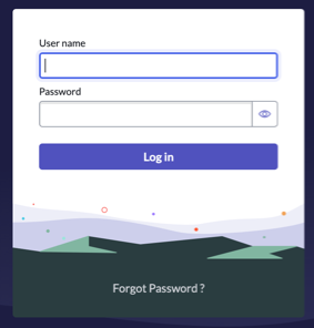 Login page