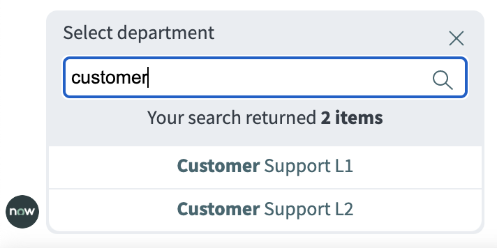 Searching for reference field in Virtual Agent