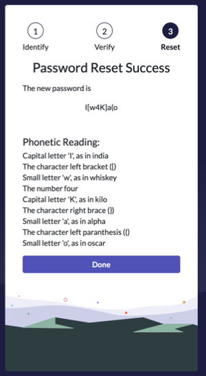 Reset page