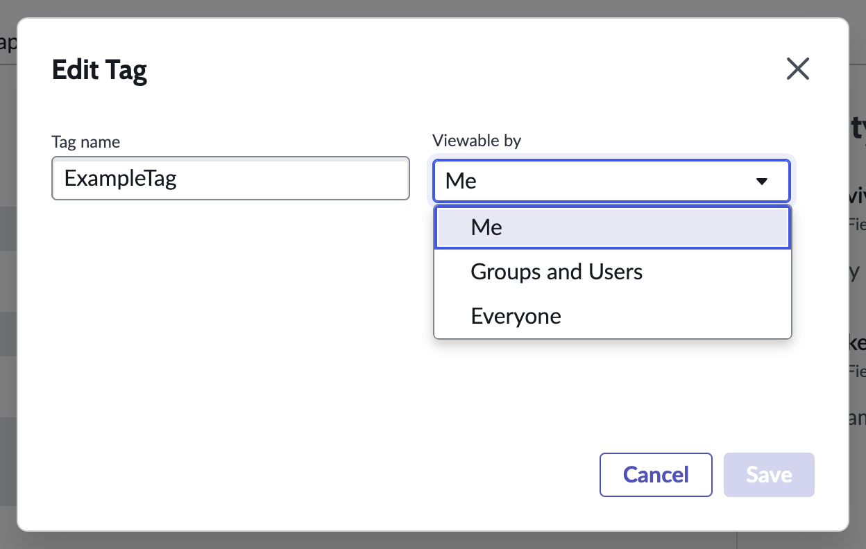 Edit a tag.
