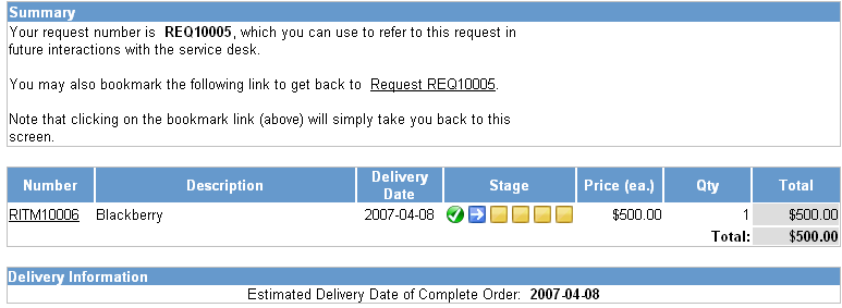Screenshot for checkout number