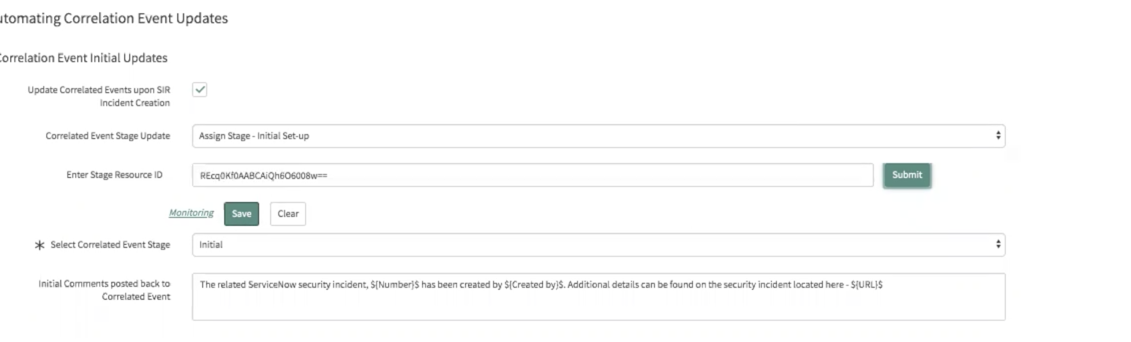 ArcSight ESM : ID de ressource d’étape