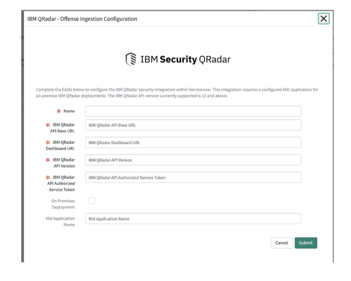 IBM QRadar : vignette de configuration