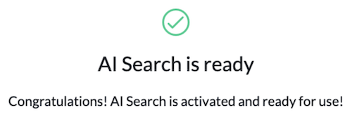 Modal displaying AIS as activated and ready.