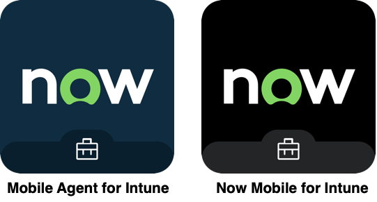 App-Logos für ServiceNow Mobile Apps für Microsoft Intune.