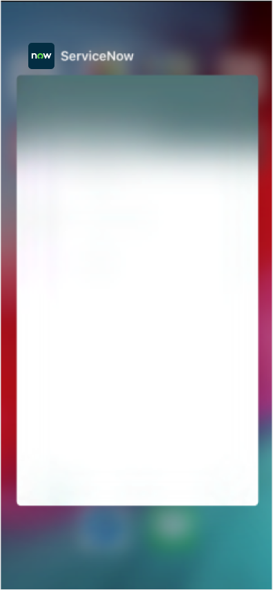 App ist unscharf, wenn sie nicht im Fokus ist