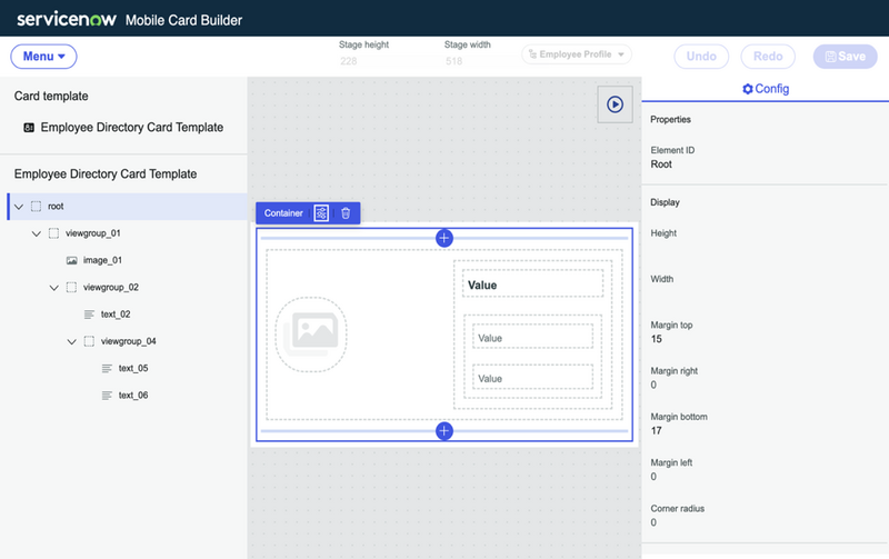Mobile Card Builder。