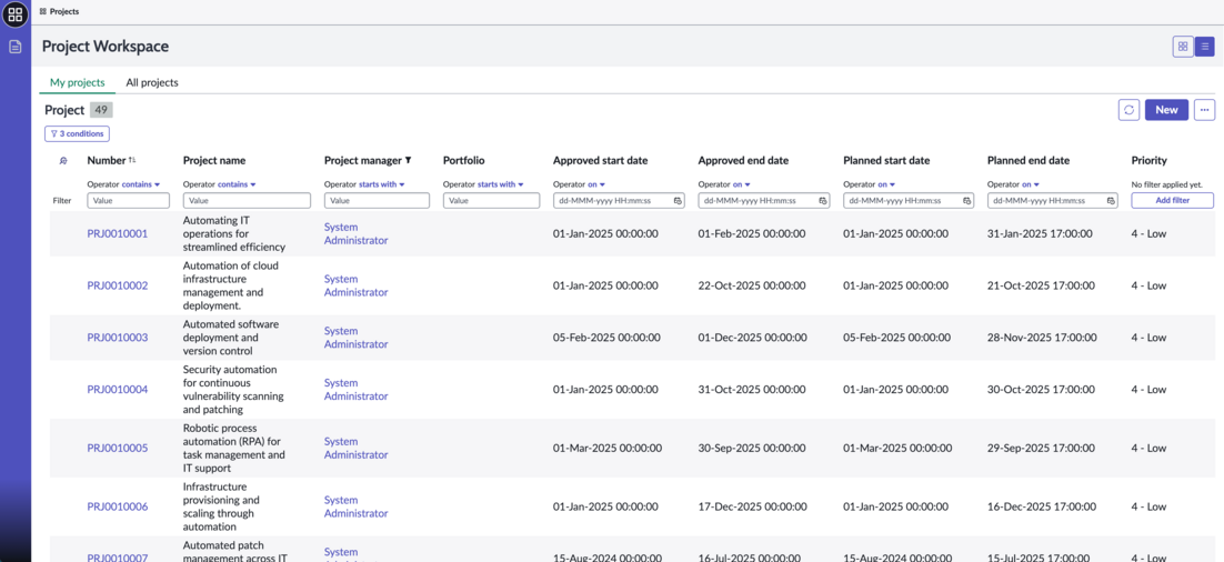 project-workspace-list-view