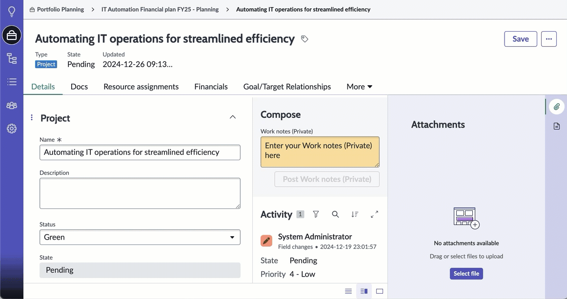 GIF showing selection of Non-monetary Benefit Plans related link.