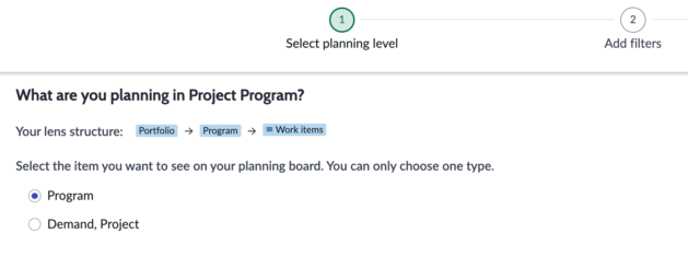 High-level planning wizard.