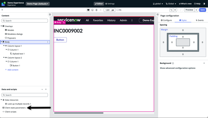 Client-Statusparameter