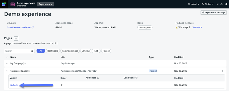 Demo-Experience-Editor-Seite.