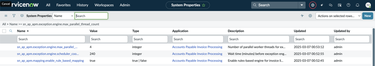 System properties of APO