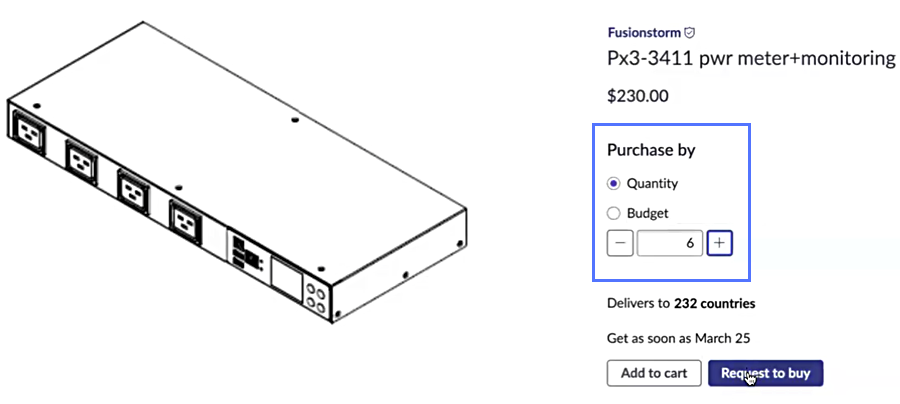 Purchase products in Shopping Hub