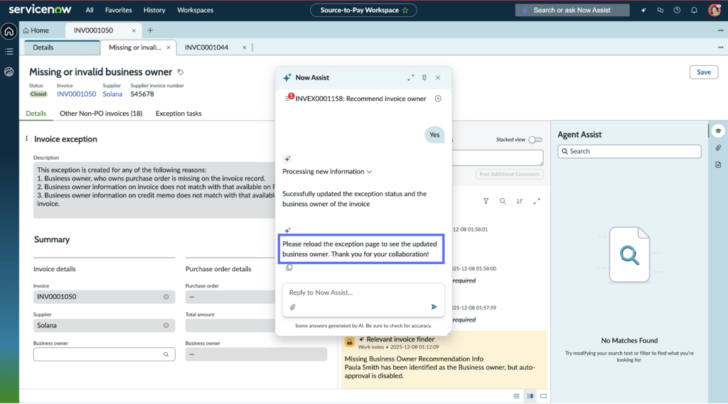 Review and confirm the resolution plan