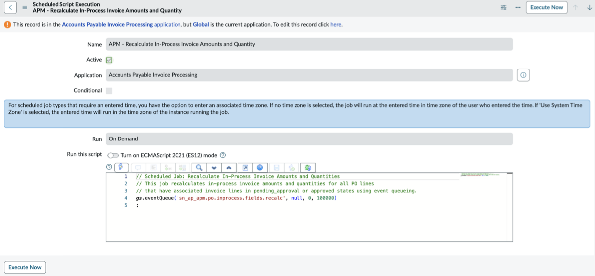 Fix script for exceptions