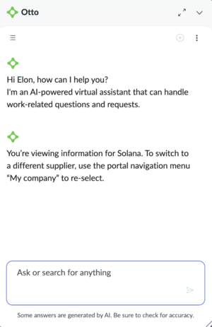 ServiceNow Otto Virtual Agent.