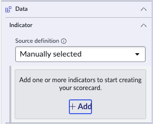 Manually selected source definition.