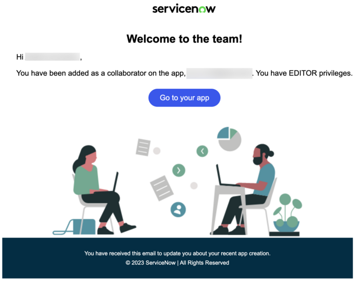Exemplo de e-mail de aprovação de colaboração
