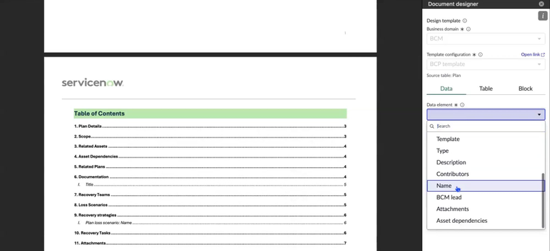 Design template TOC.