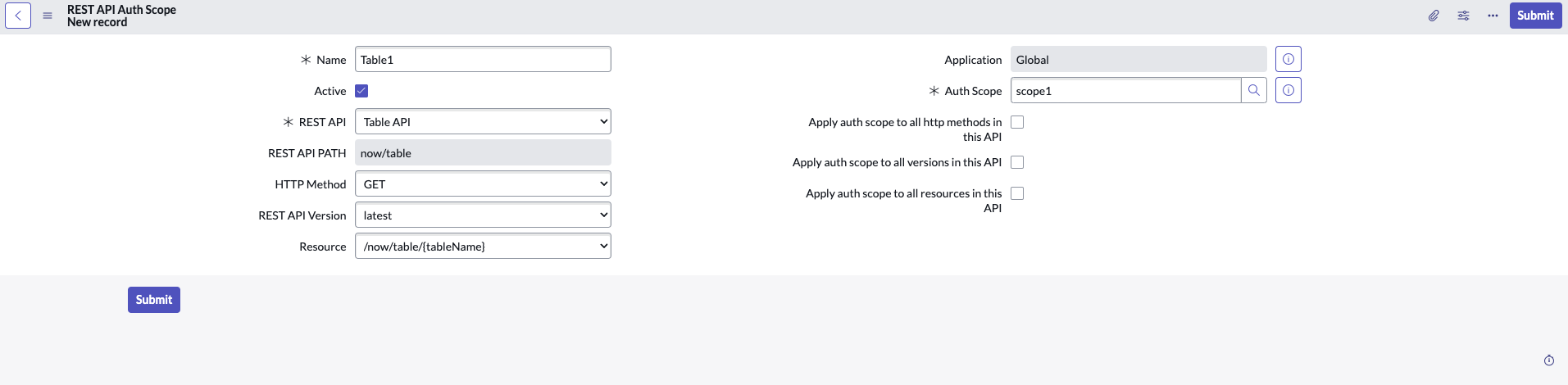 REST API Auth Scope1 の場合