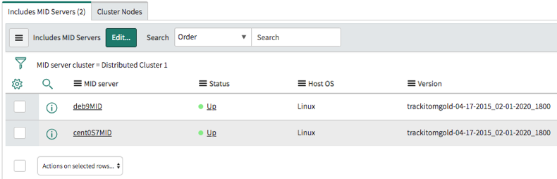 Includes MID Servers tab