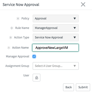 Approval policy action