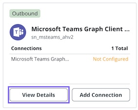 Connection for the Microsoft Teams Graph Client Connection