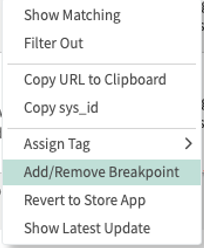 Image showing how to add a breakpoint