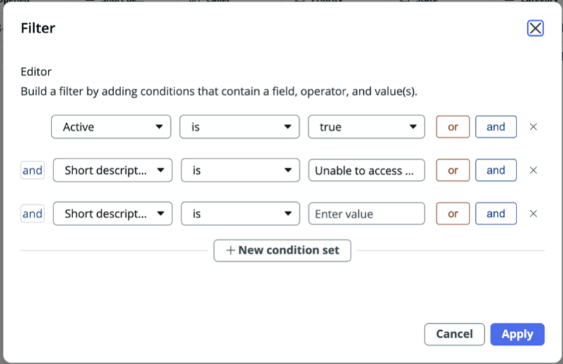 Filter data.