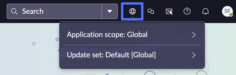 The application picker icon in the Unified Navigation menu.