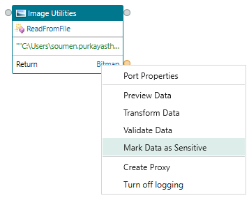 Mark-Data-as-Sensitive-option