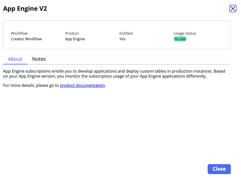 Affichez les informations sur une option ainsi que les notes et le lien vers la documentation du produit.