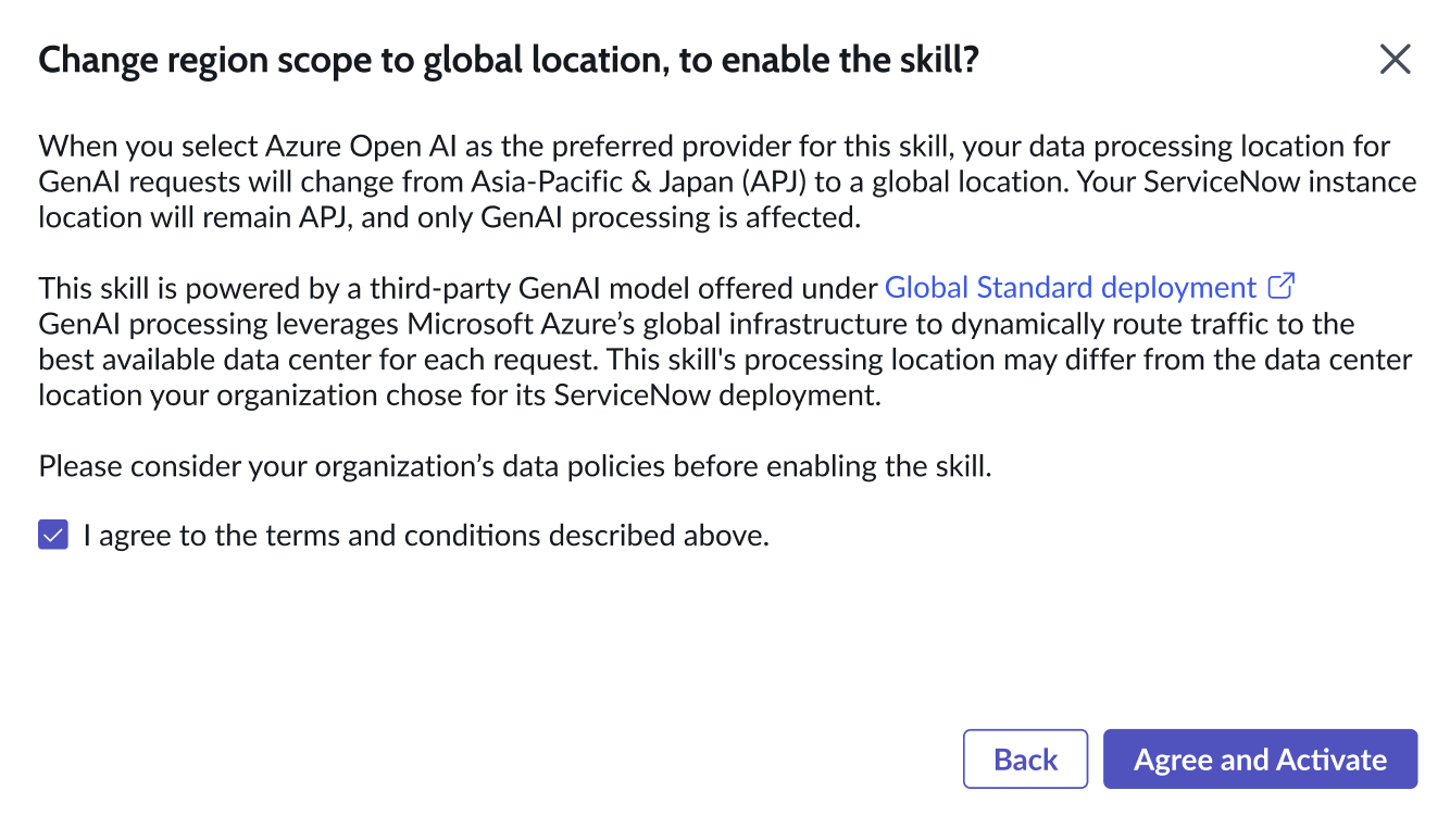 Change region scope to global location