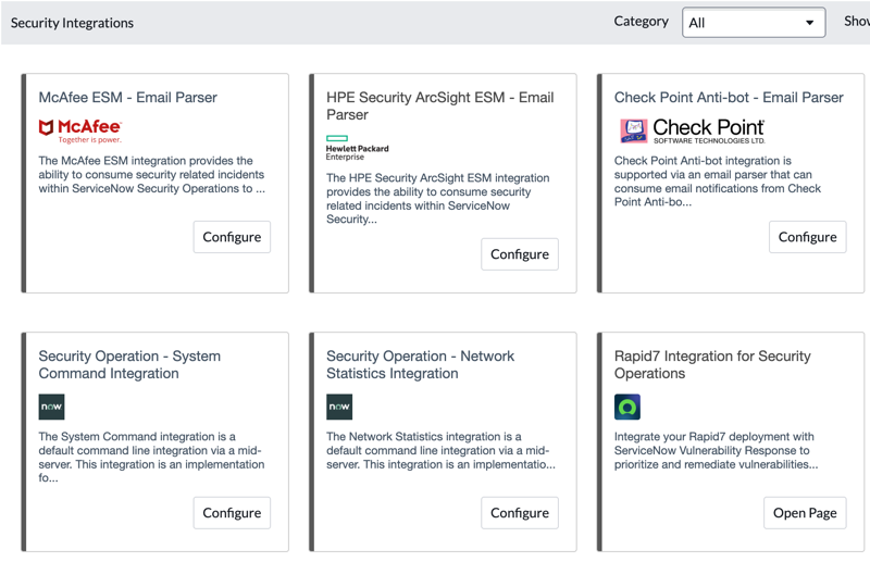 Sample third-party integrations