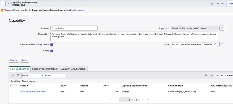 Capability flows: Configure capability