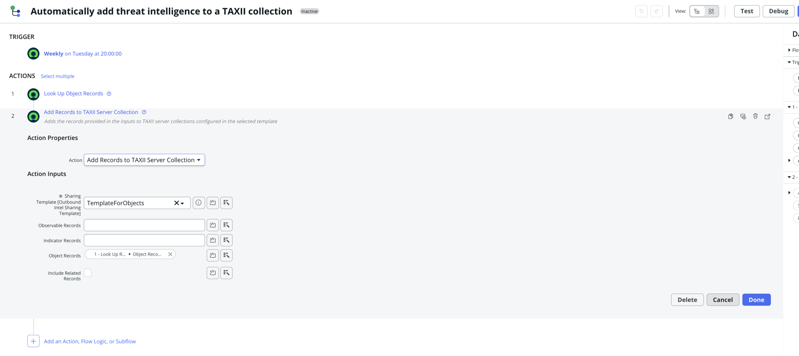 Automated TAXII server collection.
