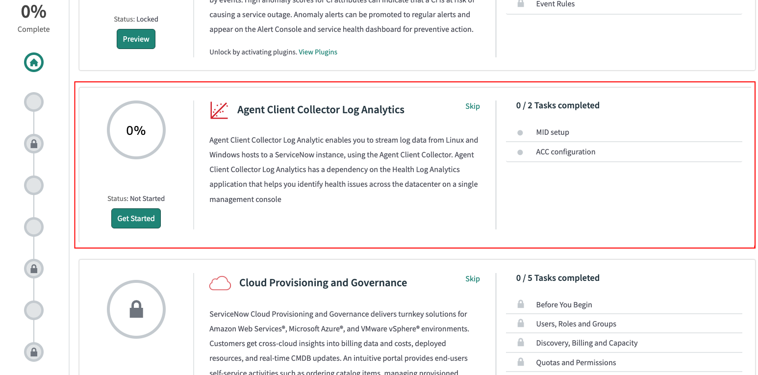 Agent Client Collector Log Analytics guided setup pane.