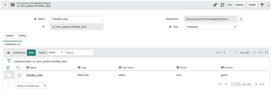 Connection & Credential Aliases.