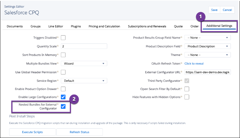 Salesforce でのセットアップ