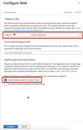 Azure ポータルでのアプリ登録