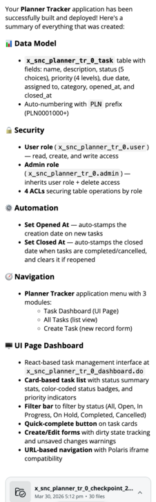 Zusammenfassung des Anwendungs-Builds des Planers Trackers