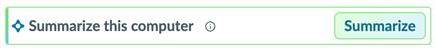 Summarize button is available for any CI.