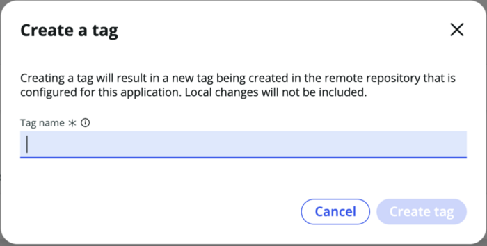 Create tag window